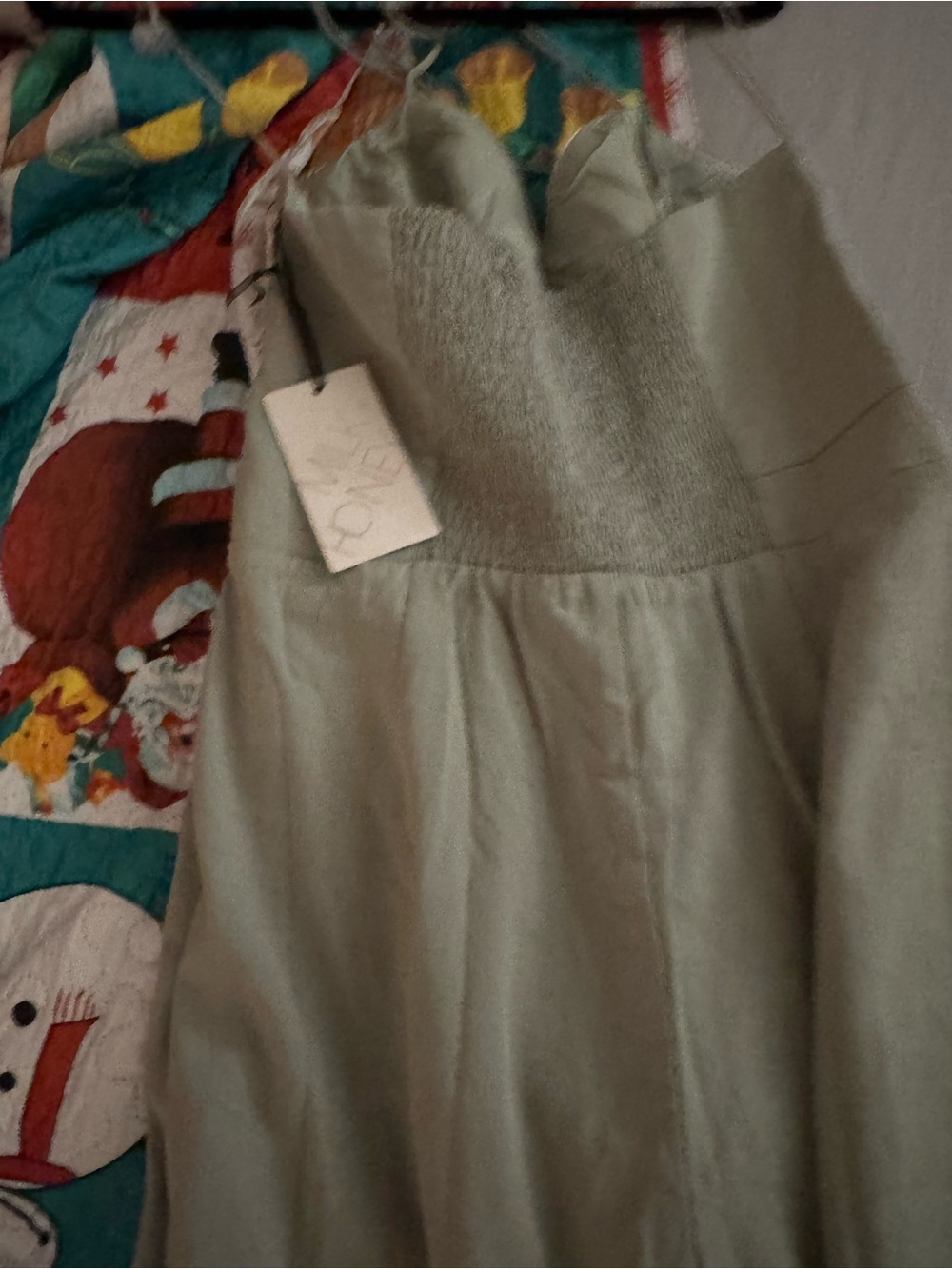 Women’s Smocked Waist Sage Green jumpsuit - milk and honey